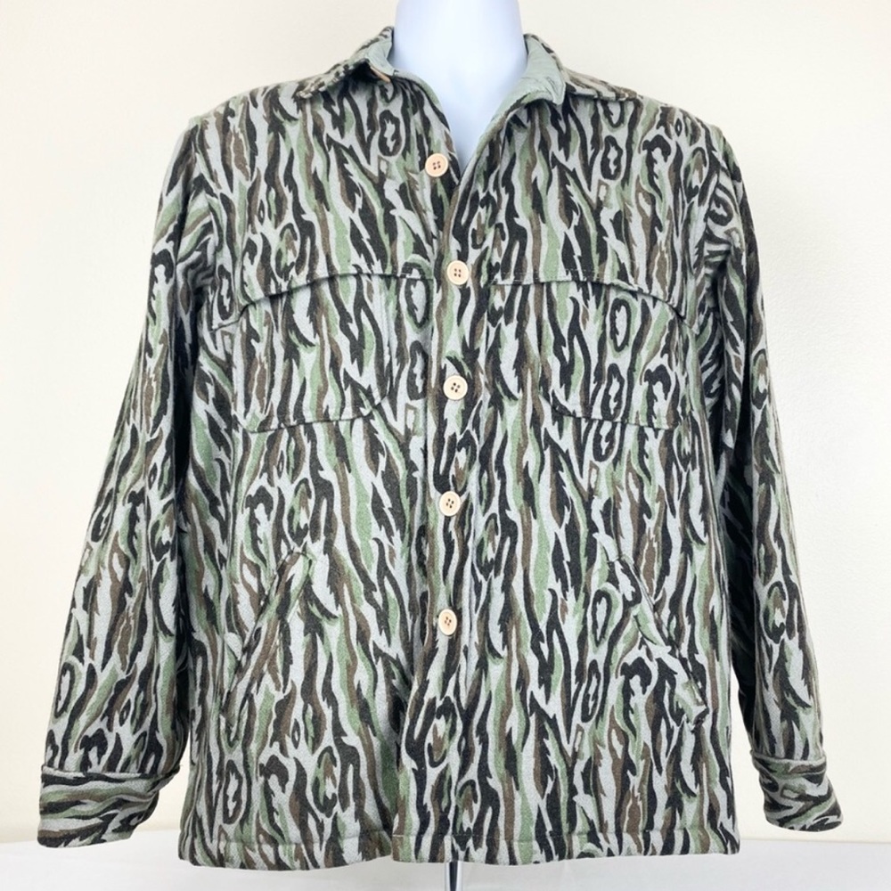 Woolrich Vintage 80s Wool Camo Hunting Jacket SZ M/L